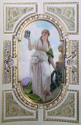 Allegorisk figur av numismatikk, 1890 (takmaleri)